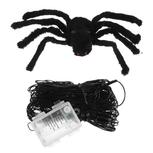 ERINGOGO LED Halloween Spinnennetz Licht mit Spinne Wasserdichte Violette Spiderweb Dekoration für Innen und Geschützte Außenbereiche Leichte Installation für Party Haunted House und ERINGOGO LED Halloween Spinnennetz Licht mit Spinne Wasserdichte Violette Spiderweb Dekoration für Innen und Geschützte Außenbereiche Leichte Installation für Party Haunted House und von ERINGOGO