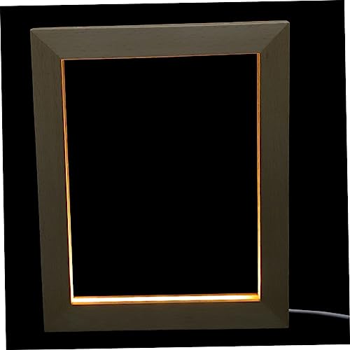 ERINGOGO Lichtdurchfluteter Holz Bilderrahmen LED Fotorahmen mit Warmweißem USB Licht Langlebiger Naturholz Halter für Tischdekoration Stilvoller Holz Bilderhalter für Stimmungsvolle ERINGOGO Lichtdurchfluteter Holz Bilderrahmen LED Fotorahmen mit Warmweißem USB Licht Langlebiger Naturholz Halter für Tischdekoration Stilvoller Holz Bilderhalter für Stimmungsvolle von ERINGOGO