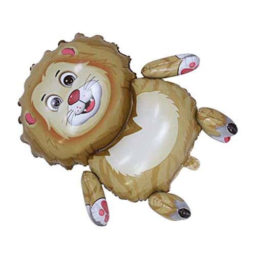 ERINGOGO Löwenballon Form Party Mylar für entzückende Tierballons Helium Pastell Rosa luftballons Ballons Ornamente dekorative Tierballons aufblasbare Tiere Aluminiumfolie Hellbraun von ERINGOGO