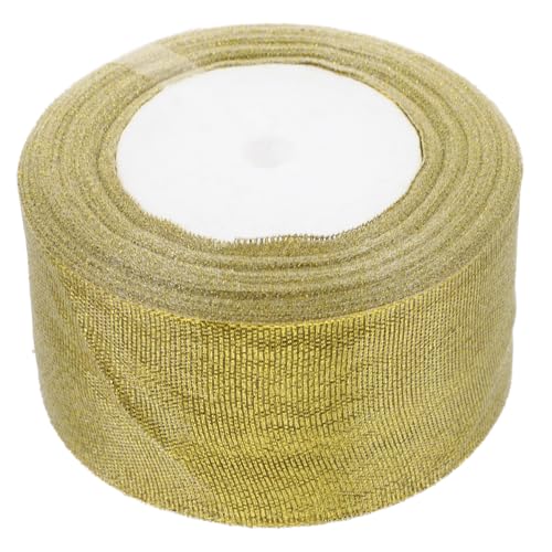 ERINGOGO Metallisches Glitzerband Goldfarben Schillerndes Geschenkband Für Basteln Hochzeiten Geburtstage Dekorationen Vielseitig Einsetzbar Langlebig ERINGOGO Metallisches Glitzerband Goldfarben Schillerndes Geschenkband Für Basteln Hochzeiten Geburtstage Dekorationen Vielseitig Einsetzbar Langlebig von ERINGOGO