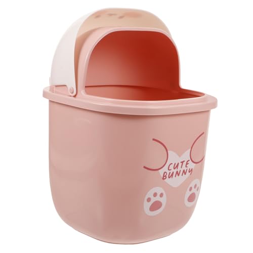 ERINGOGO Mini Tischmülleimer mit Deckel Cartoon Hase Design Kompakter Desktop Abfalleimer für Büro Schlafzimmer und Schminktisch Geruchsreduzierend Vielseitig für Obstschalen und ERINGOGO Mini Tischmülleimer mit Deckel Cartoon Hase Design Kompakter Desktop Abfalleimer für Büro Schlafzimmer und Schminktisch Geruchsreduzierend Vielseitig für Obstschalen und von ERINGOGO