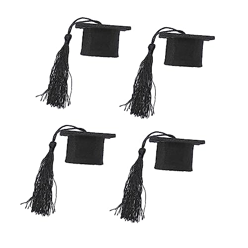 ERINGOGO Mini-doktorhut 4 Stück Blumenstrauß-kappen Puppenhüte Für Abschlussdekorationen ERINGOGO Mini-doktorhut 4 Stück Blumenstrauß-kappen Puppenhüte Für Abschlussdekorationen von ERINGOGO