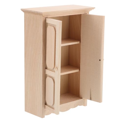 ERINGOGO Miniatur-bücherregal Aus Holz Stilvolle Kommode Schrank Zur Aufbewahrung Von Puppenhaus-Spielzeug von ERINGOGO