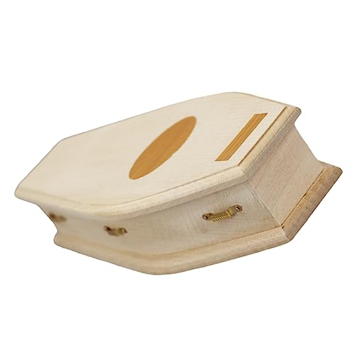 ERINGOGO Miniatur-dekorationssarg Unbehandeltes Holz Für Jungen Und Mädchen Spielzeug Heimdekoration Maßstab 112 Mini-möbelmodell von ERINGOGO