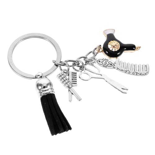 ERINGOGO Modischer Friseurschlüsselanhänger mit Haartrockner Eleganter Tassel Anhänger aus Hochwertiger Stilvolles Accessoire für Taschen und Rucksäcke für Friseure ERINGOGO Modischer Friseurschlüsselanhänger mit Haartrockner Eleganter Tassel Anhänger aus Hochwertiger Stilvolles Accessoire für Taschen und Rucksäcke für Friseure von ERINGOGO