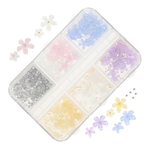 ERINGOGO Nagelblumen Dekorationsset Wasserdiamanten und Blumenperlen für Nagelkunst Langlebige Romantische Nail Art Accessoires zur Einfachen Anwendung und Perfekten ERINGOGO Nagelblumen Dekorationsset Wasserdiamanten und Blumenperlen für Nagelkunst Langlebige Romantische Nail Art Accessoires zur Einfachen Anwendung und Perfekten von ERINGOGO