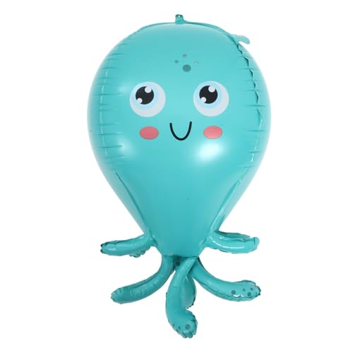 ERINGOGO Octopus Folienballon für Geburtstagsfeiern Blauer Große Luftballons für Kinderpartys Deko für Unterwasser Themenfeiern Einfach zu Verwenden und Auffällig von ERINGOGO