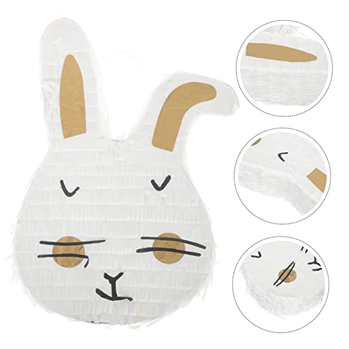 ERINGOGO Osterhase Pinata aus Papier zum Aufhängen Pull String Partydekoration Kreative Hasenkopf Form für Kindergeburtstag Familienfeier und Festlichkeiten ERINGOGO Osterhase Pinata aus Papier zum Aufhängen Pull String Partydekoration Kreative Hasenkopf Form für Kindergeburtstag Familienfeier und Festlichkeiten von ERINGOGO