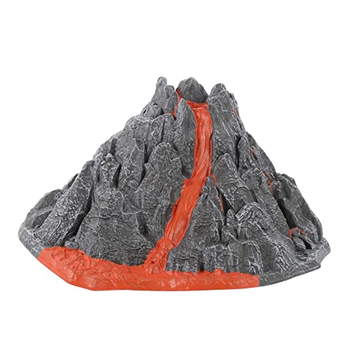 ERINGOGO PVC Simuliertes Vulkanmodell Dekorative Vulkan Eruption Tischornament Für Mikrolandschaften Büro Hochwertige Verarbeitung Detailtreue von ERINGOGO