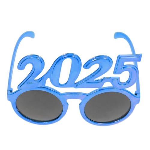 ERINGOGO Partybrille Rundes Design aus Robustem Abs Lustige Foto Requisite für Silvester und Abschlussfeier Leicht und Auffällig für Partydekoration und Fotospaß von ERINGOGO