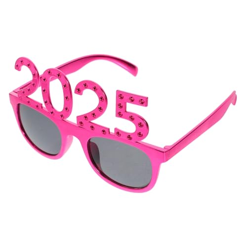 ERINGOGO Partybrille mit Funkelnden Strass Leichtes Pc Material Komfortabel und Robust Lustige Foto Requisite für Silvester Geburtstags und Abschlussfeiern von ERINGOGO