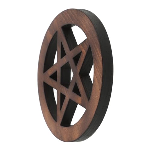 ERINGOGO Pentagramm-Ornament spirituelle deko Hexerei Wanddekoration Holzschnitzerei Ornament Retro-Wandbehang acrifice Altarfliesen Altar Kerzen Tablett Zeremonie- hölzern Light Brown ERINGOGO Pentagramm-Ornament spirituelle deko Hexerei Wanddekoration Holzschnitzerei Ornament Retro-Wandbehang acrifice Altarfliesen Altar Kerzen Tablett Zeremonie- hölzern Light Brown von ERINGOGO
