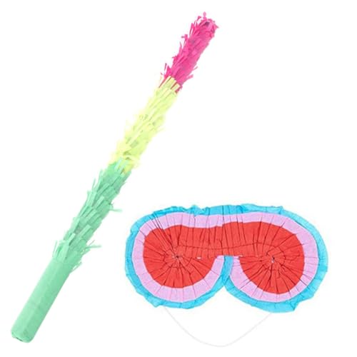 ERINGOGO Pinata Spielset aus Papier mit Farbigem Pinata Schlagstab und Augenbinde Partyspiel Zubehör für Kindergeburtstag Karneval Halloween und Festlichkeiten ERINGOGO Pinata Spielset aus Papier mit Farbigem Pinata Schlagstab und Augenbinde Partyspiel Zubehör für Kindergeburtstag Karneval Halloween und Festlichkeiten von ERINGOGO