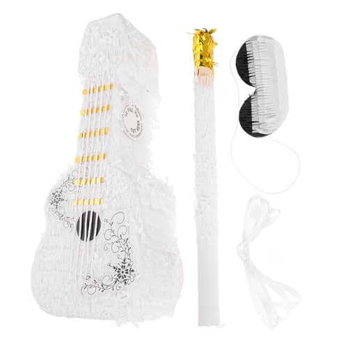 ERINGOGO Piñata dekoration geburtstagsgeschenk violine Veranstaltungen party spiele Pinata-Füller für Erwachsene Geburtstag Bogen Pinata Große Pinatas für Geburtstagsfeier Papier Weiß von ERINGOGO
