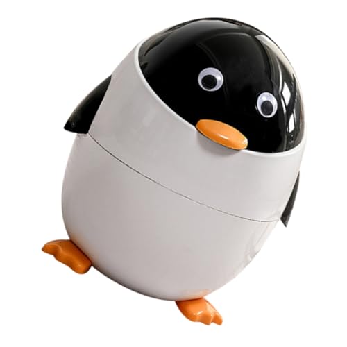 ERINGOGO Pinguin Mülleimer Mülleimer Schlafsaal Mülleimer Schlafsaal Mülleimer Mülleimer Badezimmer Mülleimer Schlafzimmer Mülleimer Süßer Mülleimer Pinguin Badezimmer von ERINGOGO