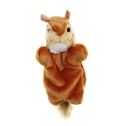 ERINGOGO Plüsch Handpuppe Eichhörnchen Weiche Tier Handpuppe aus Plüschstoff Kindgerechtes Rollenspiel Zubehör für Kindergarten Familien Kreative Fingerpuppe für Frühe Bildung und ERINGOGO Plüsch Handpuppe Eichhörnchen Weiche Tier Handpuppe aus Plüschstoff Kindgerechtes Rollenspiel Zubehör für Kindergarten Familien Kreative Fingerpuppe für Frühe Bildung und von ERINGOGO