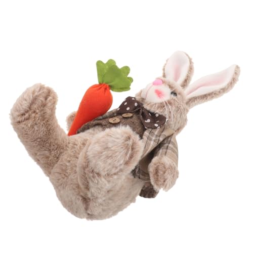 ERINGOGO Plüsch Hase Dekofigur Für Ostern Frühlingshafte Kaninchen Figur Als Tischdeko Und Fotorequisiten Süße Osterdekoration Für Zuhause Und Partys ERINGOGO Plüsch Hase Dekofigur Für Ostern Frühlingshafte Kaninchen Figur Als Tischdeko Und Fotorequisiten Süße Osterdekoration Für Zuhause Und Partys von ERINGOGO