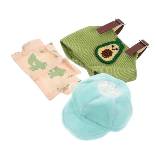 ERINGOGO Plüschpuppen-Set Tragen Miniatur Kleidung Für Wiedergeborene Babypuppen Straps Strampler Für Babypuppen Puppen-passendes Outfit Weihnachtspuppenkleidung Ersatz Hemd Stoff von ERINGOGO
