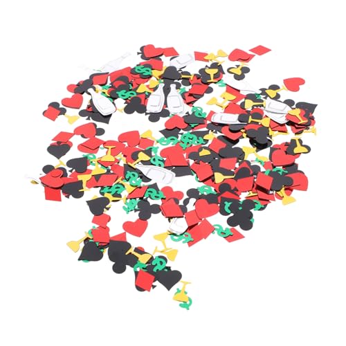 ERINGOGO Poker Themen Konfetti Vegas Party Dekoration mit Flamingo Schwarz Silber Glitzer Pik und Herz Glänzendes Tischdeko Zubehör für Mottopartys und Feierlichkeiten ERINGOGO Poker Themen Konfetti Vegas Party Dekoration mit Flamingo Schwarz Silber Glitzer Pik und Herz Glänzendes Tischdeko Zubehör für Mottopartys und Feierlichkeiten von ERINGOGO