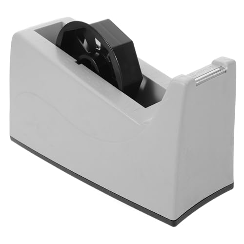 ERINGOGO Praktischer Tisch Klebebandabroller aus Abs und Metall Langlebiger Tape Dispenser mit Sicherem Einfacher Nachfüll und Schneidmechanismus für Büro und Verpackung Ordnet von ERINGOGO