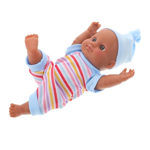 ERINGOGO Lebendige Babypuppe Aus Vinyl Süße Puppe Mit Kleidung Realistische Puppe Für Kleinkinder Bewegliche Extremitäten Und Kopf Verarbeitung Und Details Zum Mitnehmen Reisen Und von ERINGOGO