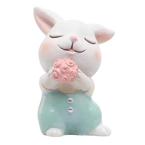 ERINGOGO Resin Kuchenfigur Grün Häschen Niedliche Cartoon Deko Lustiger Tortenschmuck Für Büro Tisch Balkon Wohnkultur ERINGOGO Resin Kuchenfigur Grün Häschen Niedliche Cartoon Deko Lustiger Tortenschmuck Für Büro Tisch Balkon Wohnkultur von ERINGOGO