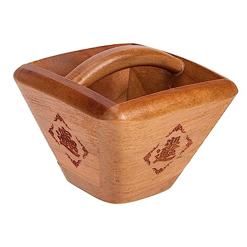 ERINGOGO Retro-Stil Reis Eimer Holz Ornament Handwerk Dekoration Für Wohnzimmer Bar Studie Desktop von ERINGOGO