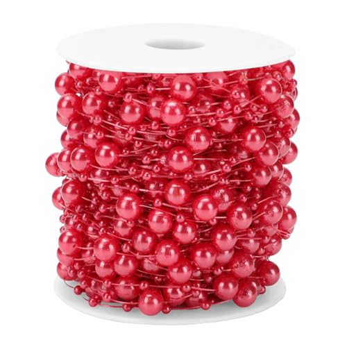 ERINGOGO Rote Abs Plastik Perlenkette für Weihnachtsbaum Deko Xmas Supply DIY Schmuck für Festival Party Bühnenfoto Requisite Langlebig und Einfach zu Verwenden ERINGOGO Rote Abs Plastik Perlenkette für Weihnachtsbaum Deko Xmas Supply DIY Schmuck für Festival Party Bühnenfoto Requisite Langlebig und Einfach zu Verwenden von ERINGOGO