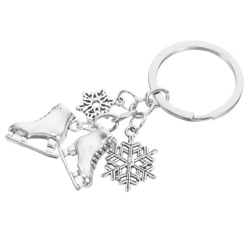 ERINGOGO Schlittschuh Schlüsselanhänger Snowflake Eislaufen Keychain Langlebig Leicht Tragbar Kreatives Design Geschenk für Winter Sportliebhaber Party Zubehör von ERINGOGO