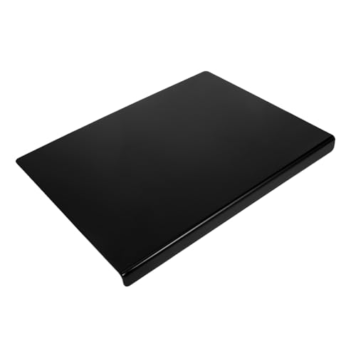 ERINGOGO Schwarzes Acryl Schneidebrett Groß Rutschfest mit Arbeitsplattenkante Robustes Küchenbrett für Gemüse Fleischschneiden Flach und Stabil Modernes Design für Wohnung und Küche von ERINGOGO