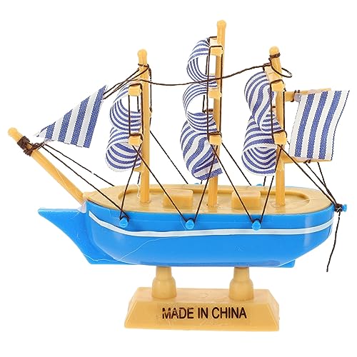 ERINGOGO Segelmodell Ozeandekor Küsten thematisiert Nautische Wanddekoration Kuchendekorationen Party nautisches segelboot nautische Dekoration für zu Hause Cartoon-Segelboot hölzern Blau ERINGOGO Segelmodell Ozeandekor Küsten thematisiert Nautische Wanddekoration Kuchendekorationen Party nautisches segelboot nautische Dekoration für zu Hause Cartoon-Segelboot hölzern Blau von ERINGOGO