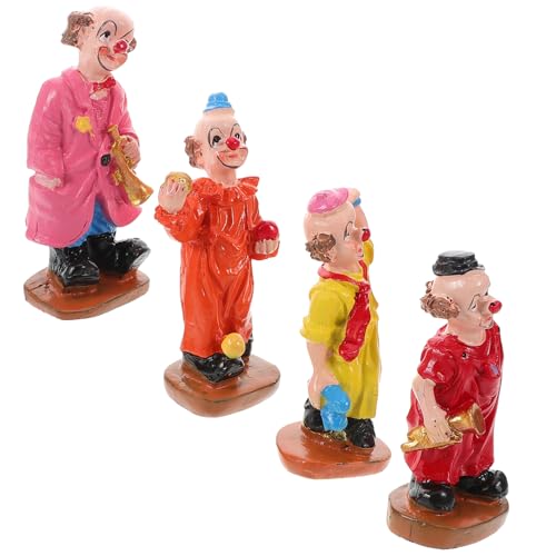 ERINGOGO 4stücke Teiliges Clown Figuren Aus Resin Bunte Realistische Miniaturen Für Sandkästen Und Dekoration Clown Ornamente Für Kunsthandwerk Und Karneval Deko ERINGOGO 4stücke Teiliges Clown Figuren Aus Resin Bunte Realistische Miniaturen Für Sandkästen Und Dekoration Clown Ornamente Für Kunsthandwerk Und Karneval Deko von ERINGOGO