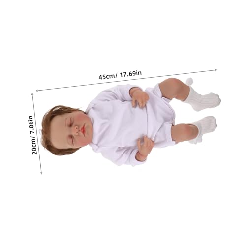 ERINGOGO Simulation Reborn Puppenbausätze Reborn Babypuppen Kleidung Babypuppen Dekor Vinyl Babypuppe Kleinkind Puppen Puppenzubehör Kleinkind Babypuppe Lebensechte von ERINGOGO