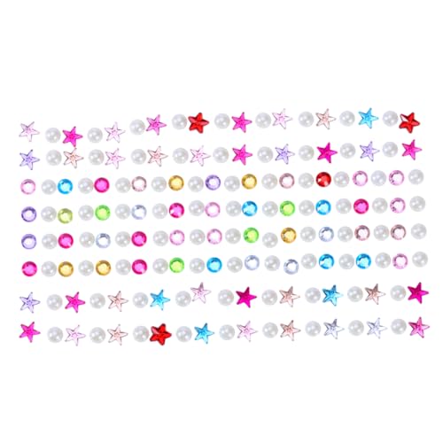 ERINGOGO Stirn Patch Set Strass Sticker Kristall Sticker Multicolor Strass Sticker Stern Strass Sticker von ERINGOGO