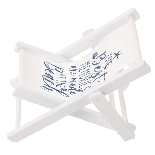 ERINGOGO Strand Miniaturen Handwerk Stühle Schreibtisch Schmücken Stuhl Modell Element Decor Tuch Holz von ERINGOGO