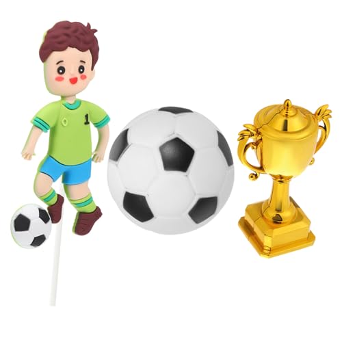 ERINGOGO Teiliges Fußball Geburtstag Kuchen Dekoration Sportliche Cake Topper aus Festem Material Anpassbar und Vielseitig für Verschiedene Kuchen für Fußball Party ERINGOGO Teiliges Fußball Geburtstag Kuchen Dekoration Sportliche Cake Topper aus Festem Material Anpassbar und Vielseitig für Verschiedene Kuchen für Fußball Party von ERINGOGO