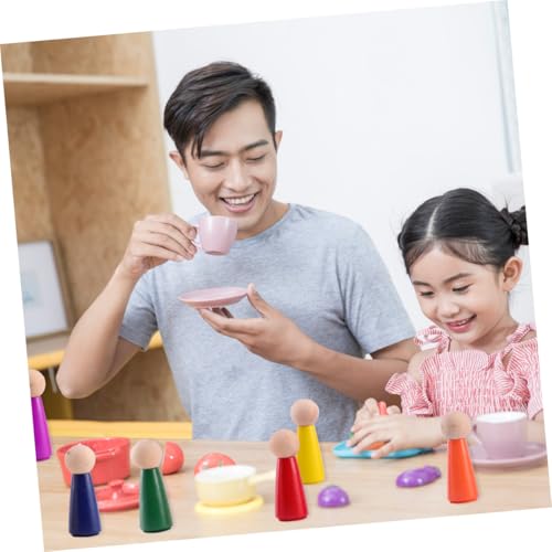 ERINGOGO Teiliges Holzfiguren peg DIY bastelset Bunt Handgefertigte Holzspielzeug figuren für Sicheres Holzmaterial Kreative Montessori holzfiguren zum Bemalen und Dekorieren ERINGOGO Teiliges Holzfiguren peg DIY bastelset Bunt Handgefertigte Holzspielzeug figuren für Sicheres Holzmaterial Kreative Montessori holzfiguren zum Bemalen und Dekorieren von ERINGOGO
