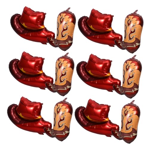 ERINGOGO Teiliges Western Cowgirl Party Luftballon aus Aluminiumfolie Cowboyhut und Stiefel Ballons für Western Motto Geburtstagsdekoration für Besondere Anlässe ERINGOGO Teiliges Western Cowgirl Party Luftballon aus Aluminiumfolie Cowboyhut und Stiefel Ballons für Western Motto Geburtstagsdekoration für Besondere Anlässe von ERINGOGO