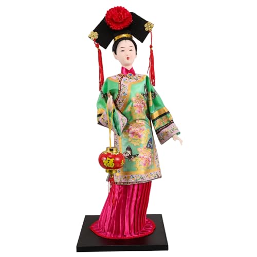 ERINGOGO Traditionelle Kleidung Puppen Miniatur Antike Figur Neujahr Handwerk Figur Traditionelle Figur Seide Puppe Figur Grün Gips ERINGOGO Traditionelle Kleidung Puppen Miniatur Antike Figur Neujahr Handwerk Figur Traditionelle Figur Seide Puppe Figur Grün Gips von ERINGOGO