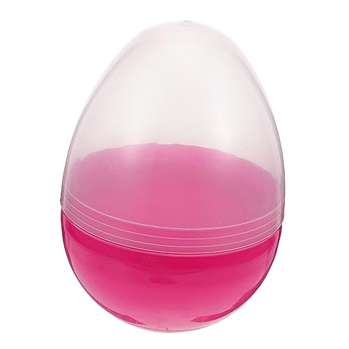 ERINGOGO Transparente Kunststoff Eier zum Befüllen Realistische Dekoration in Leuchtendem DIY Party Ornamente Bruchsichere Sammelbox für Süßigkeiten und Geschenke Vielseitig für Osterdeko von ERINGOGO