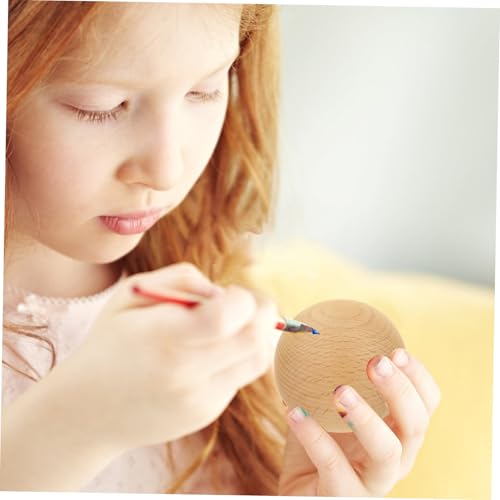 ERINGOGO Unbehandelte Holzkugeln Natürliche Runde Holz Dekokugeln für DIY Bastelprojekte Glatte Oberfläche Leicht Bemalbar als Tischdekoration und Geschenkidee ERINGOGO Unbehandelte Holzkugeln Natürliche Runde Holz Dekokugeln für DIY Bastelprojekte Glatte Oberfläche Leicht Bemalbar als Tischdekoration und Geschenkidee von ERINGOGO