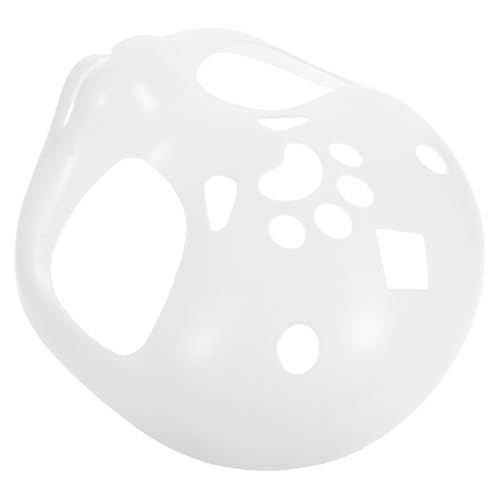 ERINGOGO Unbemalte Kunststoff Fursuit Kopf Basis DIY Furry Tierkostüm Maske Blanko Weiß Animal Cosplay Maske für Halloween Karneval Party Dekoration von ERINGOGO