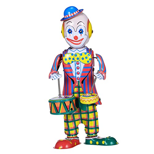 ERINGOGO Vintage Clown Drummer Figur Retro Aufziehspielzeug Blechspielzeug Deko Für Jungen Und Mädchen Kreative Tischdekoration Für Zuhause Und Events ERINGOGO Vintage Clown Drummer Figur Retro Aufziehspielzeug Blechspielzeug Deko Für Jungen Und Mädchen Kreative Tischdekoration Für Zuhause Und Events von ERINGOGO