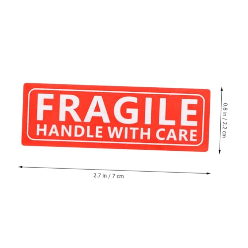 ERINGOGO Warnetiketten Handle With Care Aufkleber Verpackung Versand Bruchsicher Klebeetiketten für Kartons Paletten Umzug Warnhinweis von ERINGOGO
