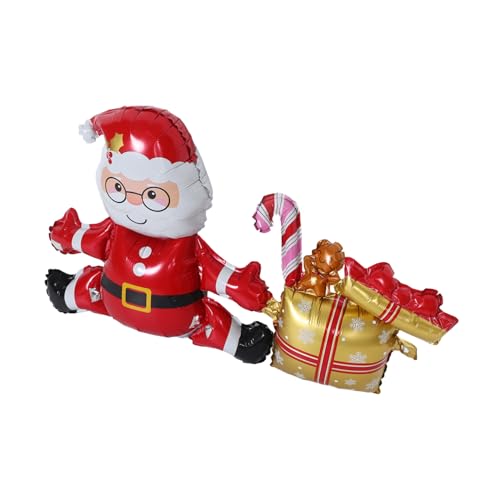 ERINGOGO Weihnachtsmann Folienballon aus Aluminiumfolie Große Dekorative Weihnachtsdeko Aufblasbarer Partyballon Wetterfest für Familienfeier und Festliche Stimmung ERINGOGO Weihnachtsmann Folienballon aus Aluminiumfolie Große Dekorative Weihnachtsdeko Aufblasbarer Partyballon Wetterfest für Familienfeier und Festliche Stimmung von ERINGOGO