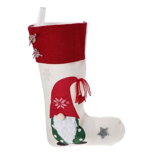 ERINGOGO Weihnachtsstrumpf Dekorative Hängesocke Für Weihnachtsbaum Anhänger Große Aufbewahrung Für Süßigkeiten Und Spielzeuge Wiederverwendbar Und Waschbar ERINGOGO Weihnachtsstrumpf Dekorative Hängesocke Für Weihnachtsbaum Anhänger Große Aufbewahrung Für Süßigkeiten Und Spielzeuge Wiederverwendbar Und Waschbar von ERINGOGO