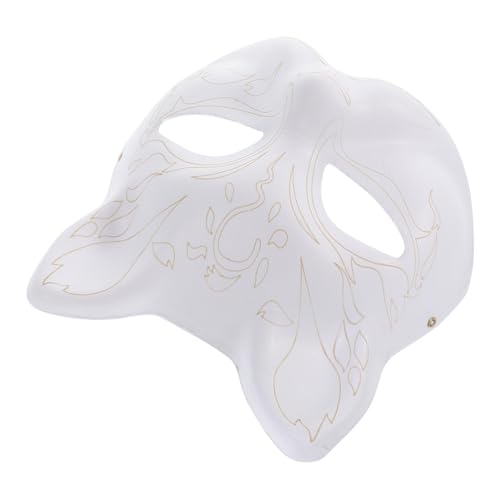 ERINGOGO Weiße DIY Katzenmaske aus Papier zum Bemalen Sichere Blanko Maske für Erwachsene Bastelset für Karneval Fasching Kostümparty und Kreative Dekoration ERINGOGO Weiße DIY Katzenmaske aus Papier zum Bemalen Sichere Blanko Maske für Erwachsene Bastelset für Karneval Fasching Kostümparty und Kreative Dekoration von ERINGOGO