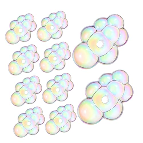 ERINGOGO Wolkenperlen Aus Acryl Bunte Spacer Perlen Für DIY Schlüsselanhänger Armbänder Halsketten Und Ohrringe Perfektes Bastelzubehör Für Schmuckherstellung ERINGOGO Wolkenperlen Aus Acryl Bunte Spacer Perlen Für DIY Schlüsselanhänger Armbänder Halsketten Und Ohrringe Perfektes Bastelzubehör Für Schmuckherstellung von ERINGOGO