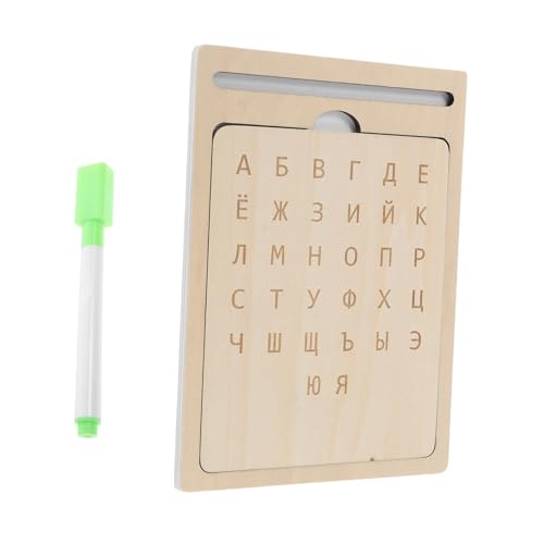 ERINGOGO Zeichenbrett Für Kleinkinder Kleinkindspielzeug Babyspielzeug Schreibtafel Für Russisch Lernen Für Kinderspielzeug Schreiben Lernen Zeichenblock Buchstaben von ERINGOGO