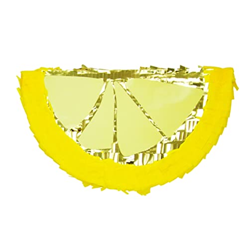 ERINGOGO Zitronen-piñata Geformt Zitronenförmig Zitronenpinata Party Gefüllt Pinatas Für Geburtstagsfeier Pinata-zitrone Piñatas Fruchtpinata Pinata-mittelstück-dekoration Papier Gelb von ERINGOGO